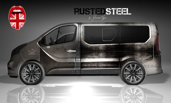 Opel Vivaro full body wrap Design "Rusted Steel"