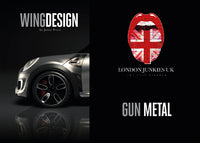 "Gun Metal" Mini Design Folie Wing