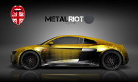 Audi R8 Gumball Edition Car Wrapping Design "Metal Roit"
