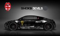 Audi R8 Gumball Edition Car Wrapping Design "Smokin Devils ll"