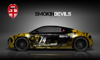 Audi R8 Gumball Edition Car Wrapping Design "Smokin Devils"
