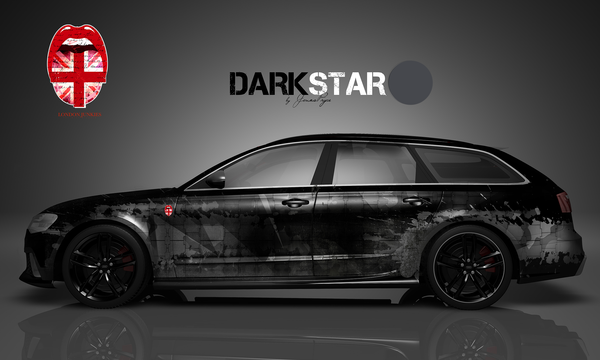 Audi RS6 Gumball Edition Car Wrapping Design "Dark Star"