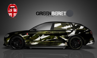Audi RS6 Gumball Edition Car Wrapping Design "Green Beret"