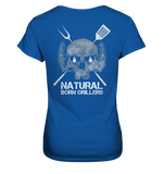 Natural Born Grillers Ladies Organic V-Neck Shirt