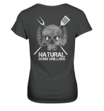Natural Born Grillers Ladies Organic V-Neck Shirt