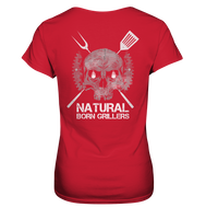 Natural Born Grillers Ladies Organic V-Neck Shirt