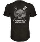 Natural Born Grillers Mens Organic V-Neck Shirt