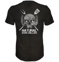 Natural Born Grillers Mens Organic V-Neck Shirt