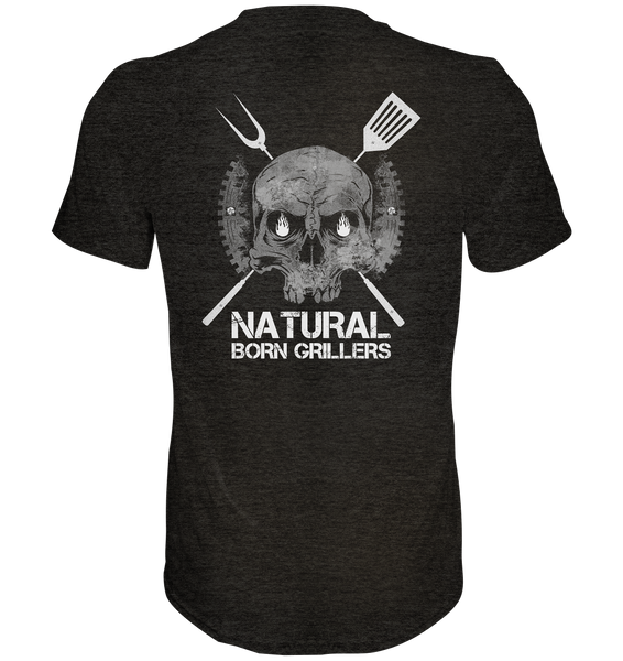 Natural Born Grillers Mens Organic V-Neck Shirt