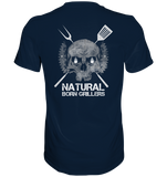 Natural Born Grillers Mens Organic V-Neck Shirt