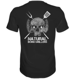 Natural Born Grillers Mens Organic V-Neck Shirt