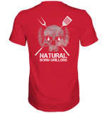 Natural Born Grillers Mens Organic V-Neck Shirt